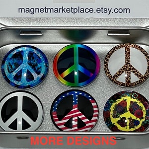 Peace Sign Magnets | USA Peace Sign Magnets | Peace Signs Gift | Hippie Gift | Peace and Love Sign| Love Peace Sign | Peace Neon Sign