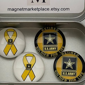 Army Veteran Magnets | Military Gift | Retired Military | Army Magnets | Army Gift | Army Veteran Gift | Veterans Day Gift Army