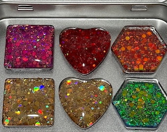 Holographisches Magnet Set | Einzigartige Holographische Kühlschrankmagnete | Niedliches Kühlschrankmagnet-Set