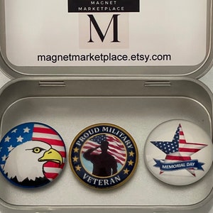 Military Veteran Gift | Memorial Day Gift | United States Veterans Magnets | Armed Forces Veteran Gift