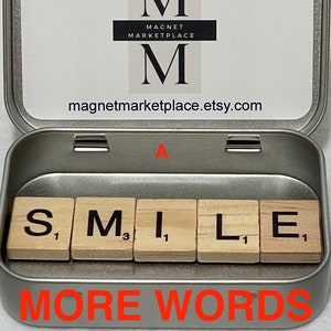 Scrabble Dishwasher Magnets | Wood Scrabble Magnet Set | Scrabble Words Magnets