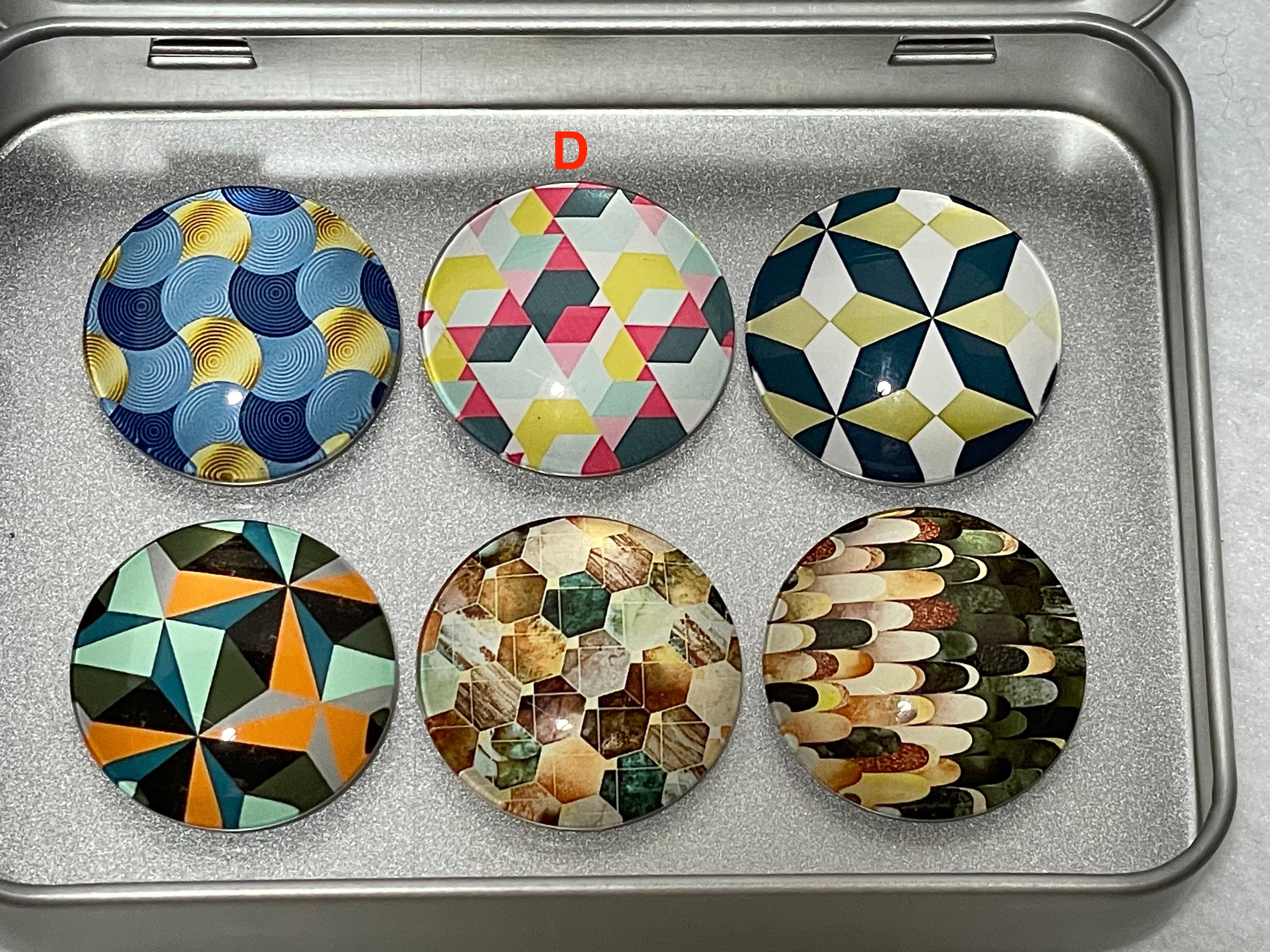 Geometric Magnet Set | Colorful Geometric Magnets | Refrigerator Magnet ...