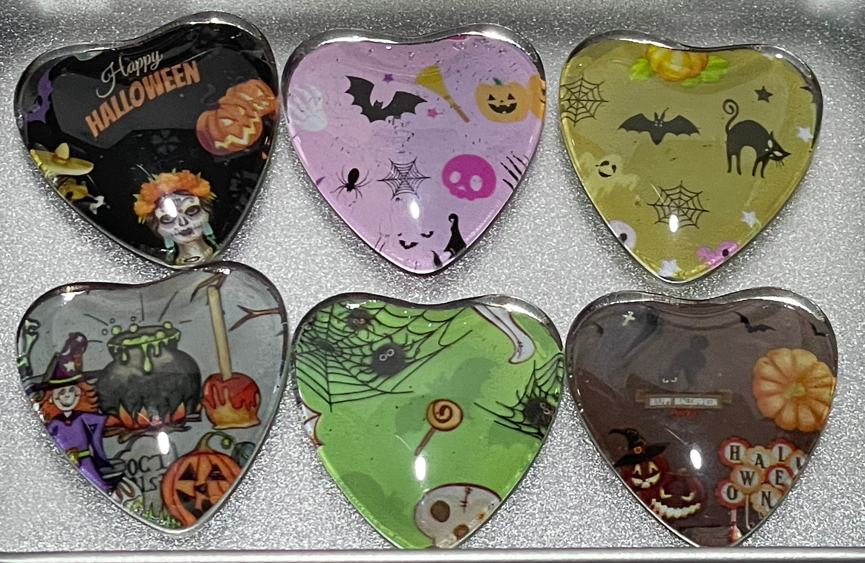 Halloween Magnet Set | Refrigerator Magnets Halloween | Glass Magnet ...