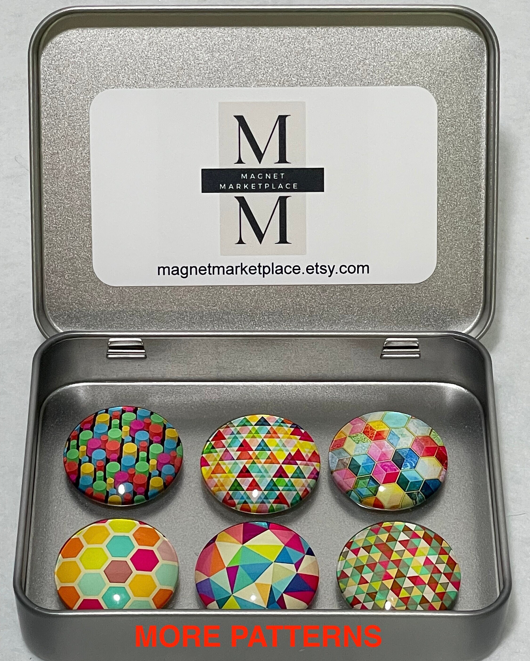 Geometric Magnet Set | Colorful Geometric Magnets | Refrigerator Magnet ...