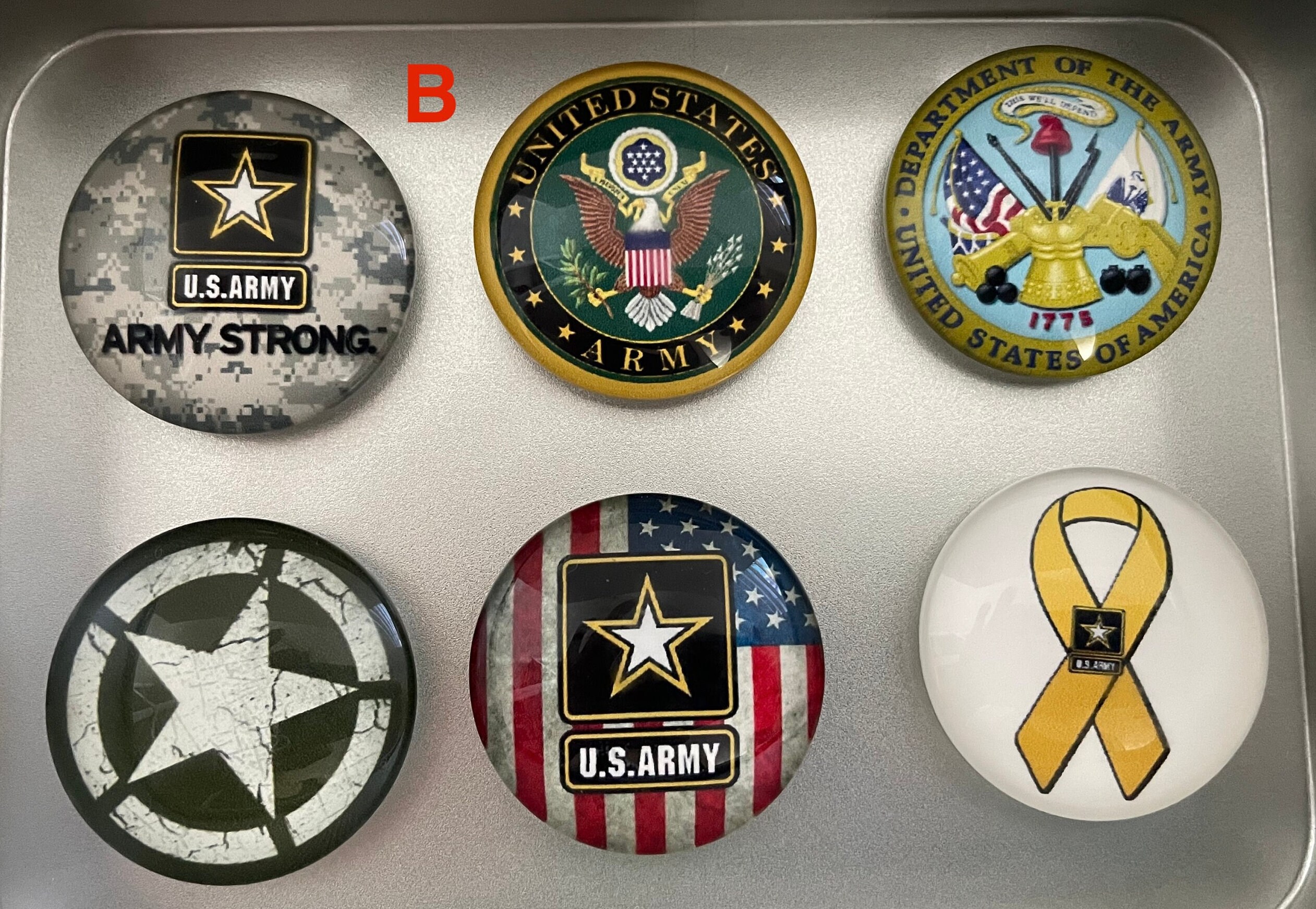 US Army Magnets | Army Gift | Army Veteran Gift | Army Magnet Set ...