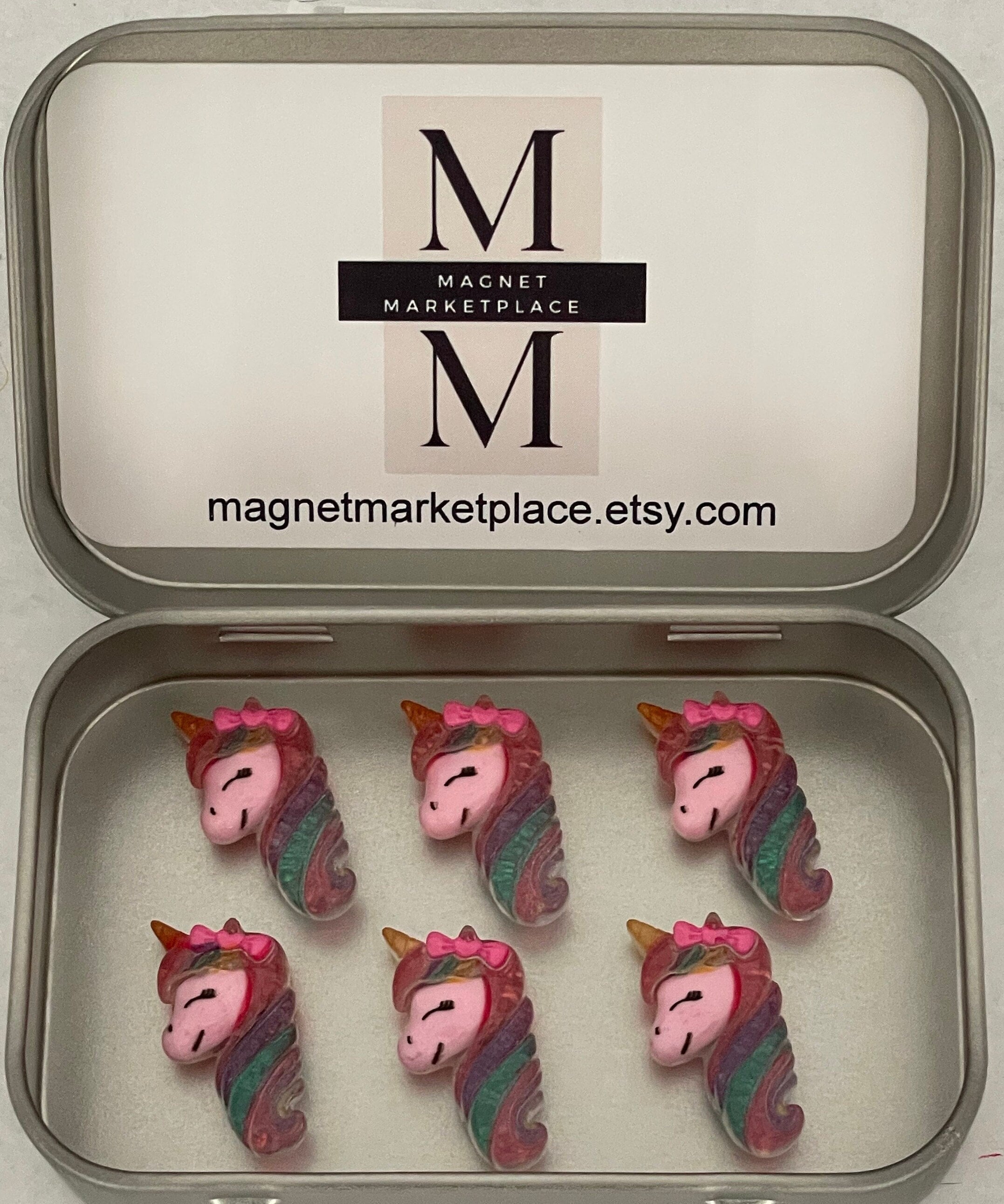 Unicorn Magnets  | Unicorn Gift | Sparkle Unicorn Magnets | Locker Magnets | Unicorn and Rainbow Magnets | Fridge Magnet Set | Fun Magnets