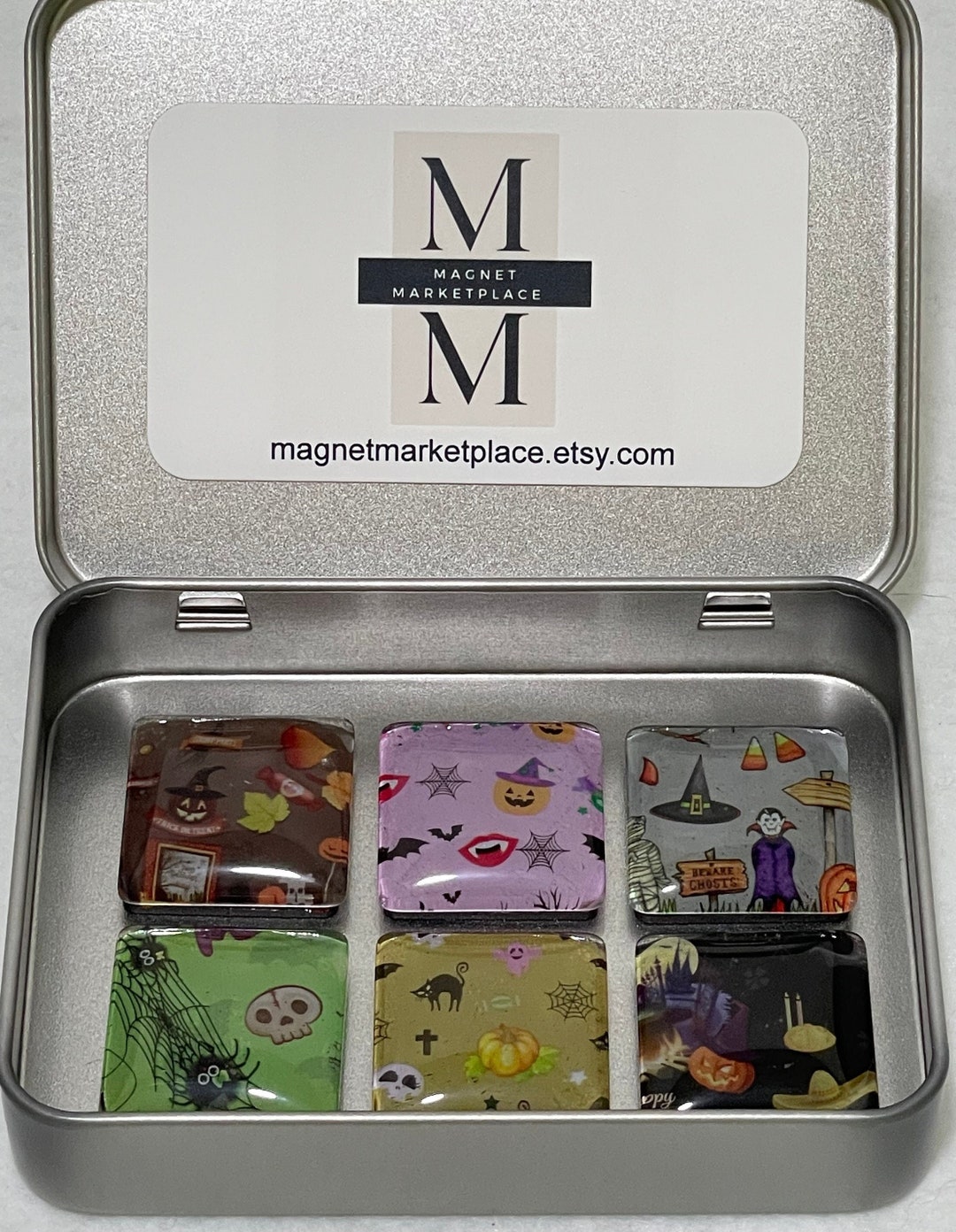 Halloween Magnet Set | Refrigerator Magnets Halloween | Glass Magnet ...