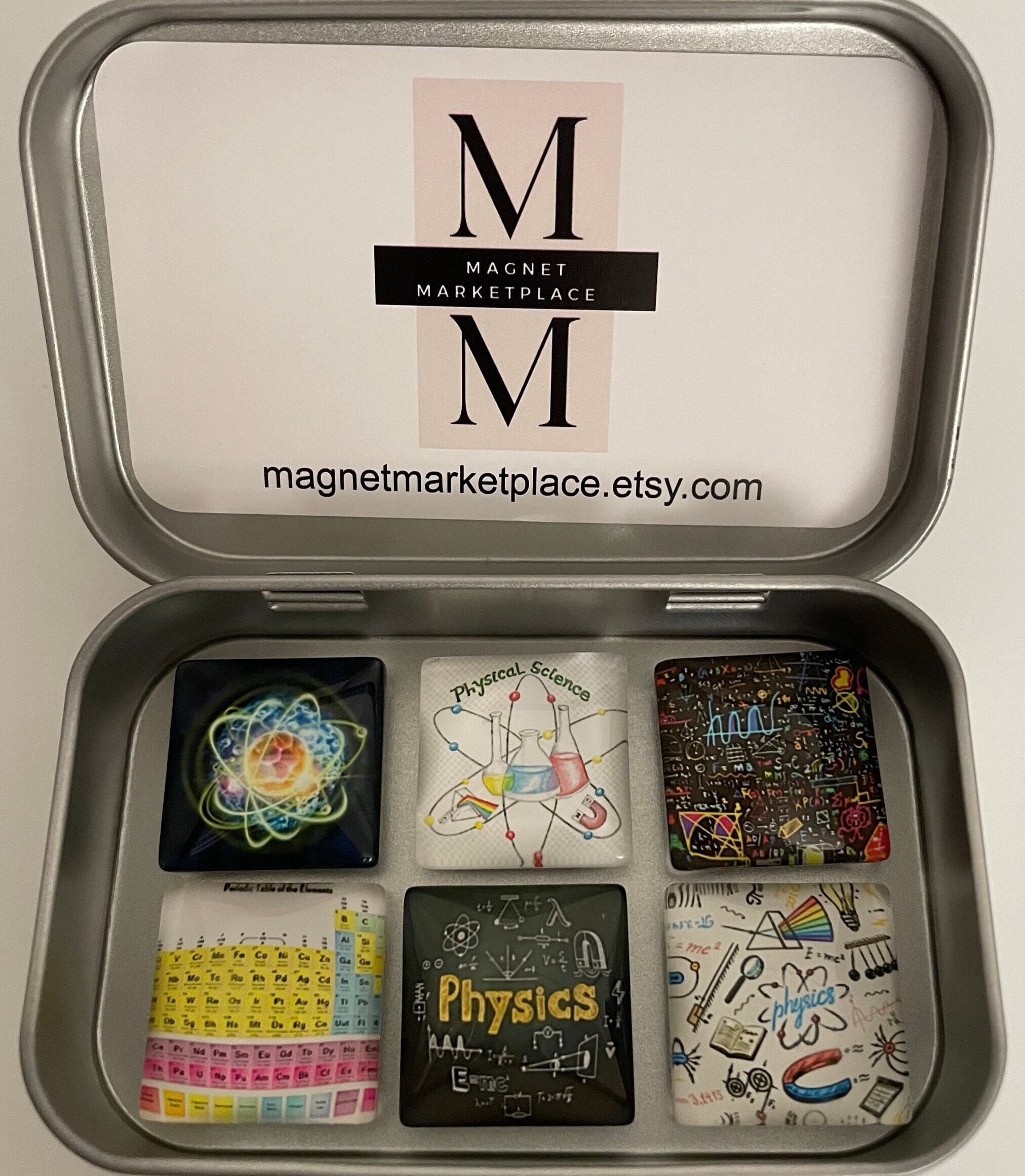 Physics Magnets | Physics Gift | Gift for Physics Teacher | Physics Professor Gift | Physics Teacher Gift | Graduation Gift | Physics Decor