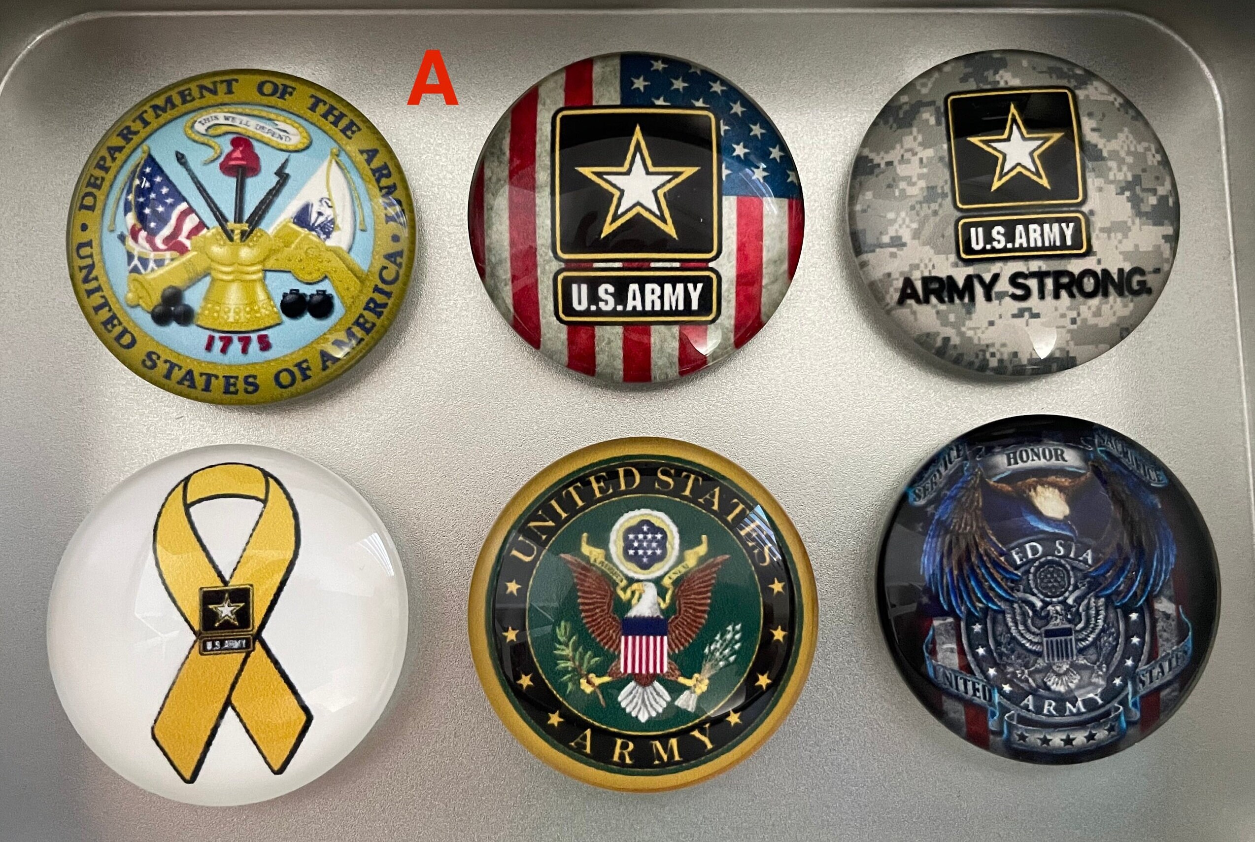US Army Magnets | Army Gift | Army Veteran Gift | Army Magnet Set ...