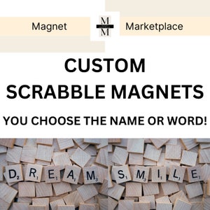 Personalized Scrabble Magnets | Personalized Gift Idea | Custom Gift Idea | Personalized for Gift