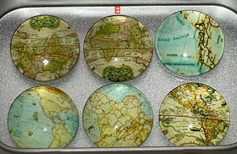 World Map Magnets | Map Gifts | Map Art | Globe Magnets | Travel ...