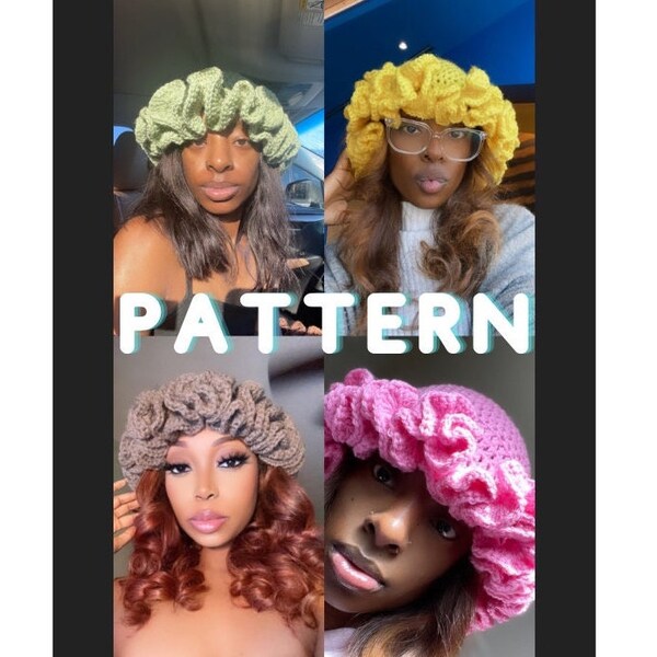 PATTERN: Crochet Ruffle Bucket Hat