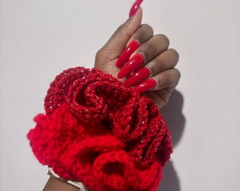 Crochet Hair Scrunchie