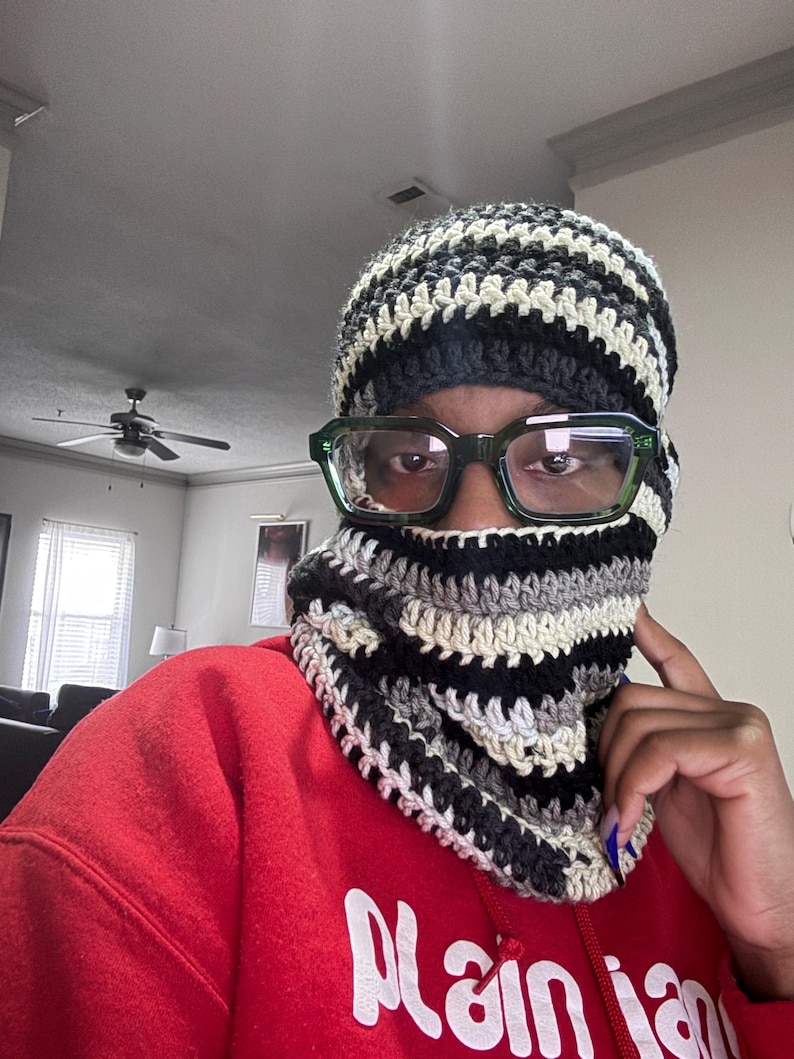 Crochet Balaclava Ski Mask image 3