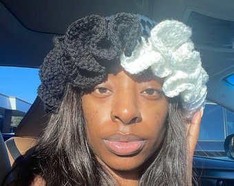 Crochet Split Ruffle Bucket Hat