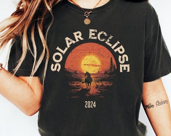 Eclipse Shirts 2024 | Solar Eclipse TShirts | Total Solar Eclipse Astronomy Matching Family Eclipse Shirts | Comfort Colors 1717 | Oversized