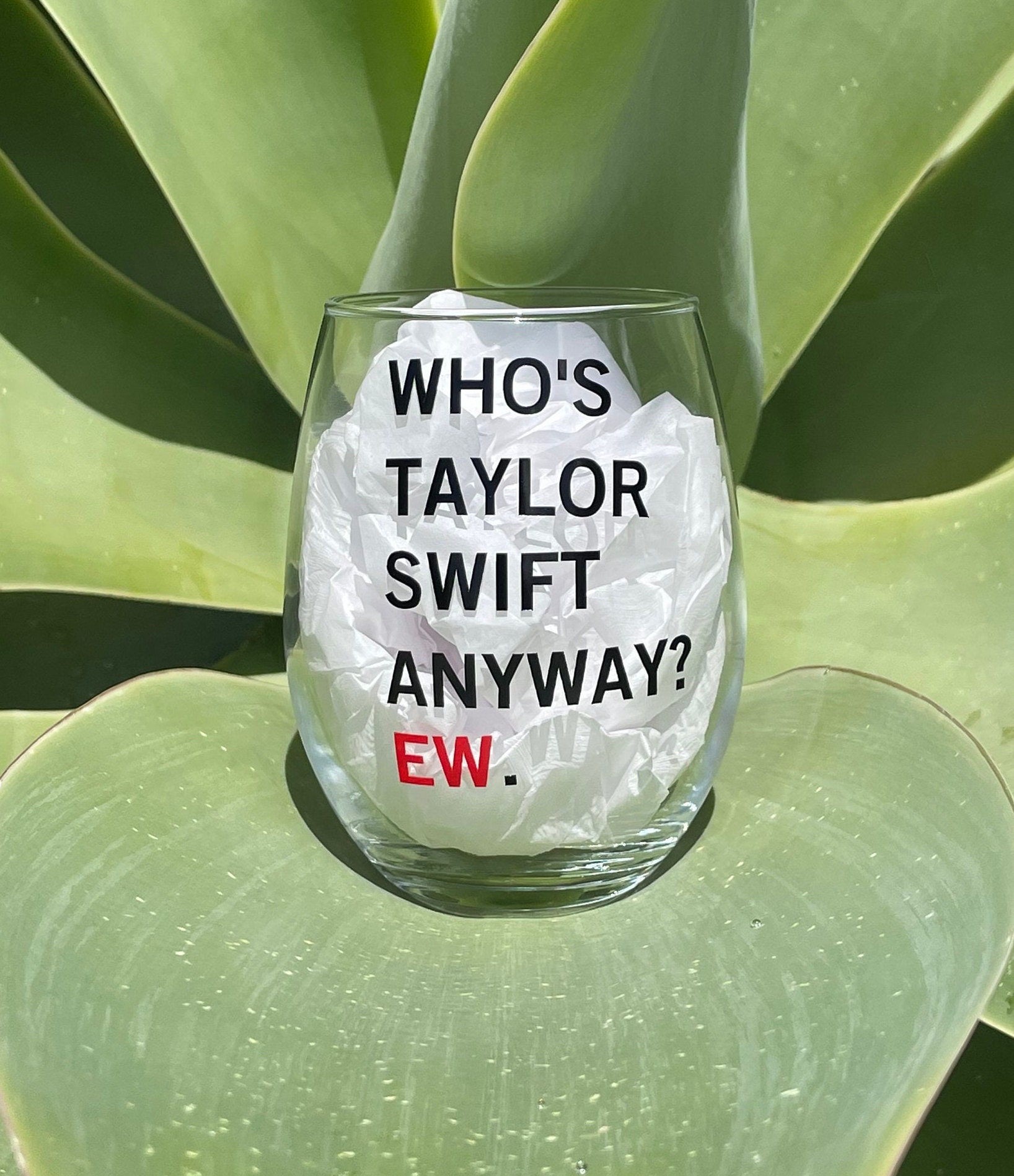 Who's Taylor Swift Anyway Wine Glass, Taylor Swift Wine Glass, Eras