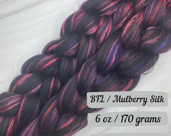 Jellyfish Sprite Combed Top Braid Wool Bamboo Fibers Spinning Fiber Felting Wool