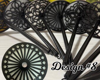 Drop Spindle Kit with Fiber - Design #8: Top or Bottom Whorl, Learn to Spin Kit, fiber included, Hand Made Drop Spindle