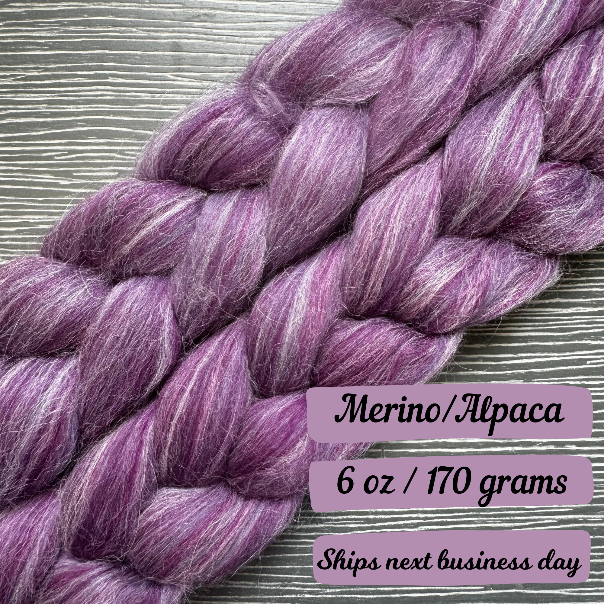 Merino Wool Roving For Felting - Hyacinth (Save
