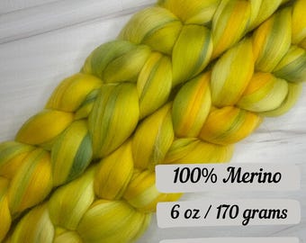 Flower Seller - 100% Wool Combed Top – 6 oz Spinning Fiber