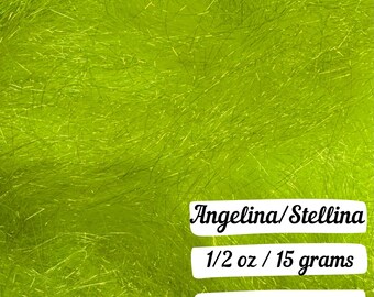Citronella Stellina Angelina Sparkly Fiber Heat Bondable Spinning Fiber Sparkle Batts Sparkle Roving Add Sparkle Spinning Fiber