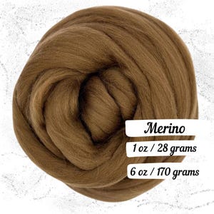 Merino Wool Walnut Combed Top Roving Fiber for Spinning Non Superwash Dyed Wool Warn Brown Wool Vibrant Dark Brown Wool for Felting