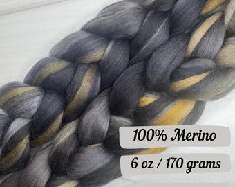 Autumn Rhythm - 100% Wool Combed Top – 6 oz Spinning Fiber