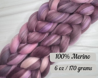 Irises - 100% Wool Combed Top – 6 oz Spinning Fiber