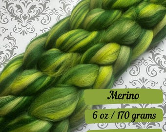 Cloverfield Combed Top Merino Fiber Spinning Fiber Wool Roving Gift for Knitter Fiber Art Fiber for Spinning Fiber Braid Felting Wool