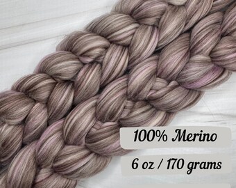 November - 100% Wool Combed Top – 6 oz Spinning Fiber