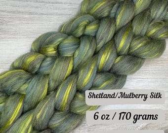 Fair Isle Custom Combed Top Shetland Nylon Fiber Spinning Fiber Wool Roving Fiber for Spinning Fiber Braid Felting