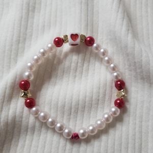 The &quot;Valentine Delight&quot; Beaded Bracelet y2k 90&#39;s inspired jewelry