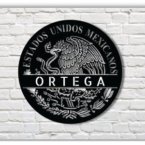 Custom last name sign, Gift For Mexico Dad, Regalo Para Papa, Regalo Para Hombre, Last Name Metal Sign, Metal Artwork,