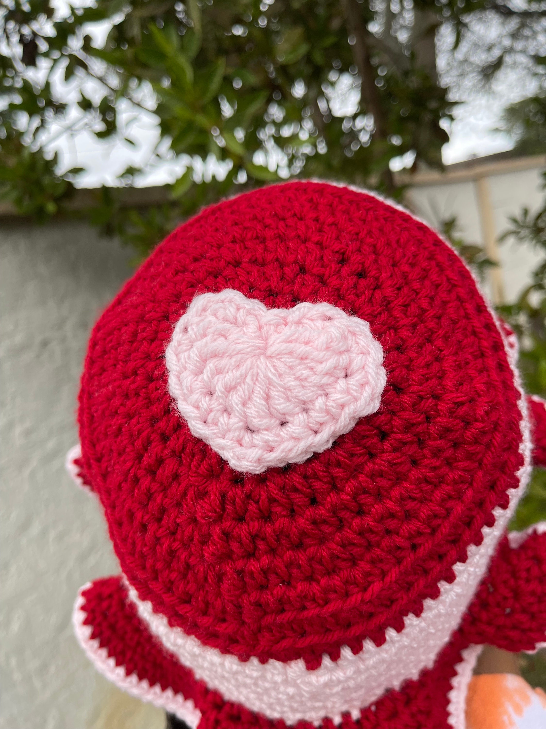 未使用】BAISCKS Heart Crochet Bucket Hat