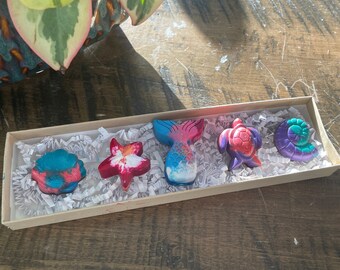 Under the Sea Crayons | Non-Toxic Mermaid Party Favors