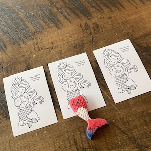 Dessins de crayons de couleur sur le thème des princesses - Diadème/queue de sirène - Fêtes - Cadeaux pour enfants - Sacs à surprises - Cadeaux de classe - École