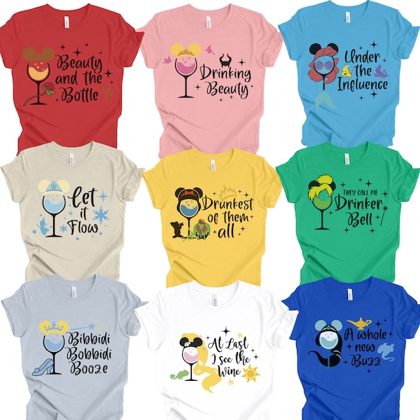 Drinking Princess Tees, Drinking Shirts, Princess Party Wear, Tipsy Princess Tops, Bachelorette Tees, Bridal Shower group Shirts