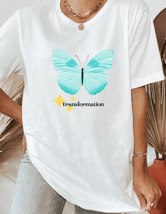 Camiseta de mariposa, camisa de mariposa de transformación