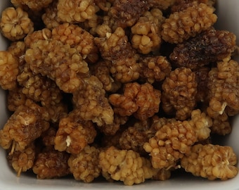 Organic White Mulberries, Whole (Morus Alba)