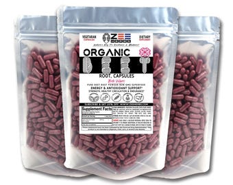 Organic Beet Root Capsules - 2040mg Per Serving of Pure Beet Root Powder - Non-GMO, Vegetarian Capsules, Natural Nutrient-Dense Superfood