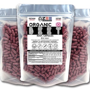Organic Beet Root Capsules - 2040mg Per Serving of Pure Beet Root Powder - Non-GMO, Vegetarian Capsules, Natural Nutrient-Dense Superfood
