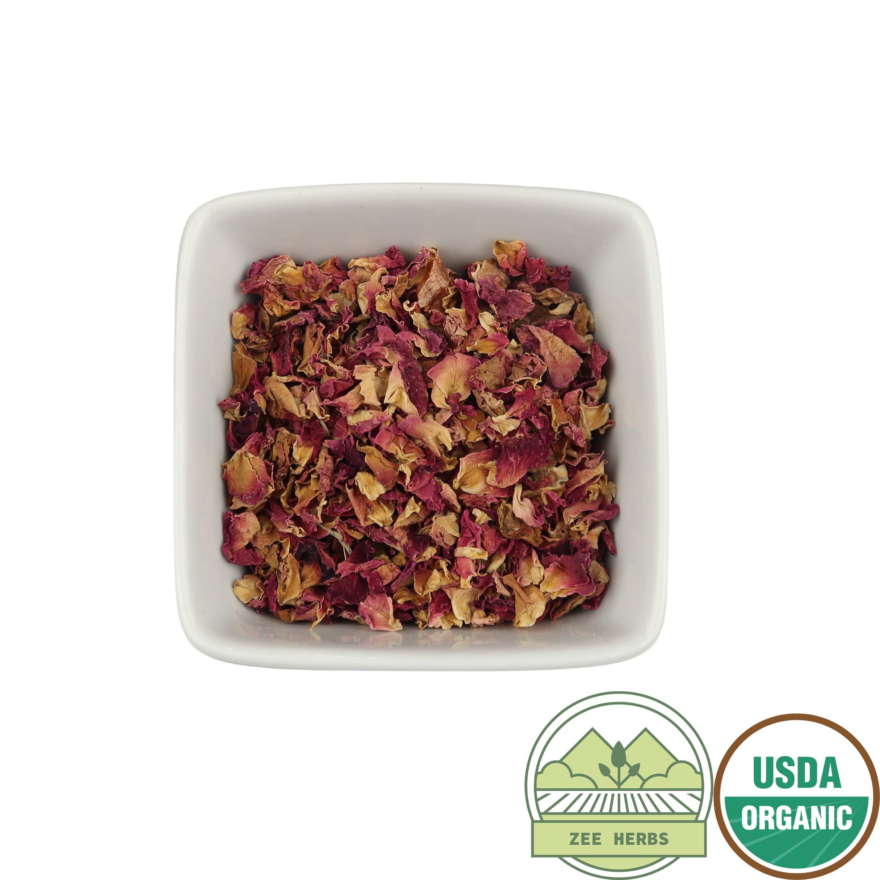 Organic Red Rose Petals, whole (Rosa Canina)