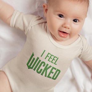 Wicked Onesie Baby Gift, Wicked the Musical Elphaba Glinda, Theater Broadway Costume Halloween, Wicked the Movie, Green Girl Popular Ariana
