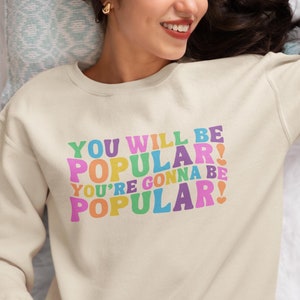 Wicked the Musical Elphaba Glinda Sweatshirt pull pull, théâtre Broadway costume Halloween, Wicked the film, fille verte populaire Ariana