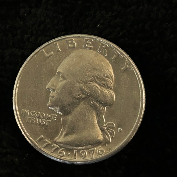 Mint Error: Collector’s Coin,  Rare 1976 Bicentenial Quarter   with filled in Mint Mark.