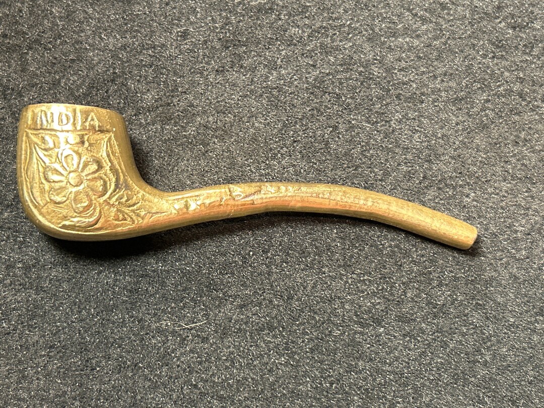 Antique 19th Century Brass Tobacco Pipe ottoman Era Etsy