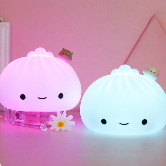 Cute Bao Bun Dumpling Night Light / Lámpara Kawaii