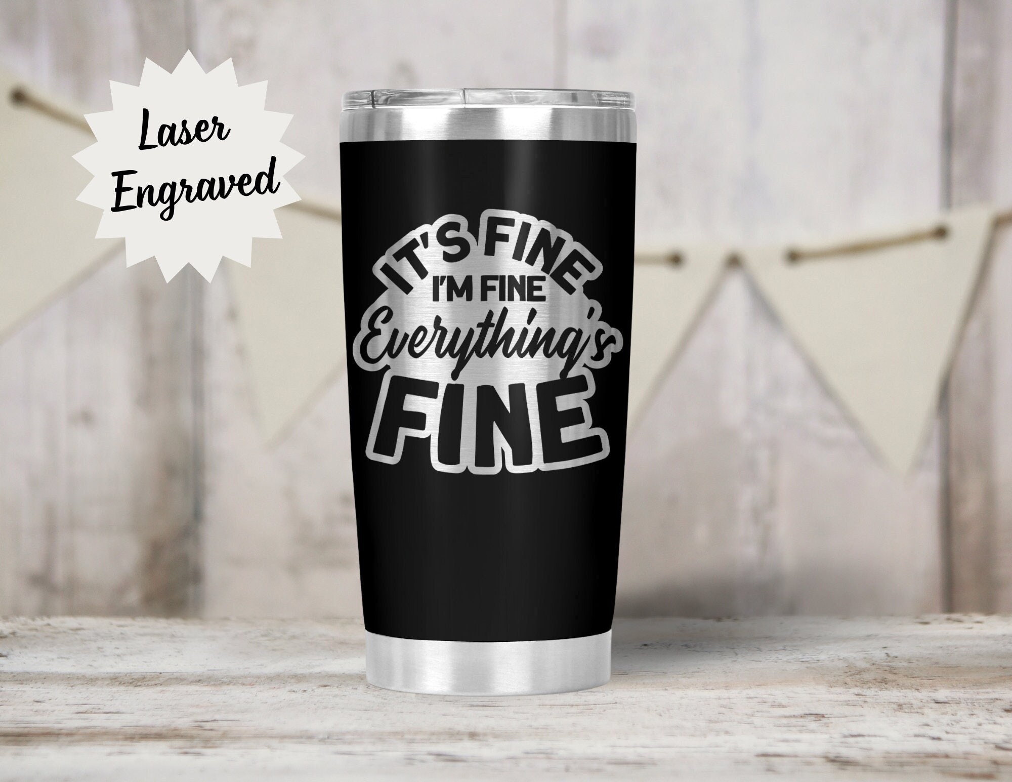 Coffee Lover Engraved YETI Rambler Tumbler Coffee Lover Gift Funny Coffee  Mug Coffee First Caffeine Monday Coffee Frappy Hour 
