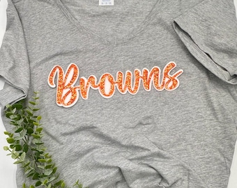 Custom 10.5” Mascot Sequin Iron-On Shirt Applique Patch